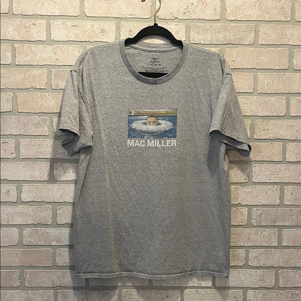 Mac Miller Gray Tee- Size L